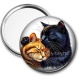 Miroir de poche - chat
