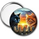 Miroir de poche - chat