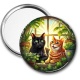Miroir de poche - chat