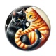 Cabochon Verre - chat