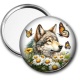 Miroir de poche - loup