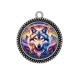 Pendentif Cabochon Argent - loup