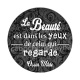 la beauté est dans les yeux