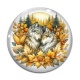 Cabochon Verre - loup
