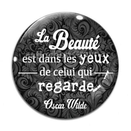 Cabochon Verre - la beauté est dans les yeux