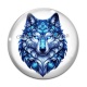 Cabochon Verre - loup