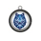 Pendentif Cabochon Argent - loup