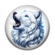 Cabochon Résine - loup