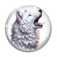 Cabochon Verre - loup