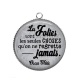 Pendentif Cabochon Argent - les folies sont les seules choses 