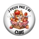 Cabochon Résine - j'peux pas j'ai chat