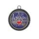 Pendentif Cabochon Argent - love