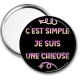 Miroir de poche - c'est simple je suis une chieuse