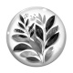 Cabochon Verre - feuille