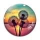 Cabochon Verre - fleur de pissenlit