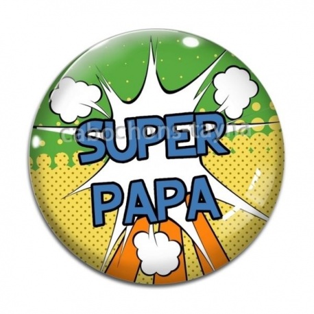Cabochon Verre - super papa