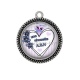 Pendentif Cabochon Argent - une chouette ASH