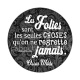 les folies sont les seules choses 