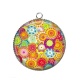 Pendentif Cabochon Argent - spirale