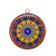 Pendentif Cabochon Argent - mandala