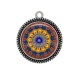 Pendentif Cabochon Argent - mandala