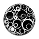Cabochon Résine - rond spirale