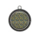 Pendentif Cabochon Argent - Etoiles