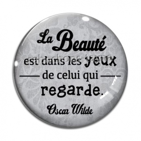 Cabochon Verre - la beauté est dans les yeux