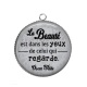Pendentif Cabochon Argent - la beauté est dans les yeux
