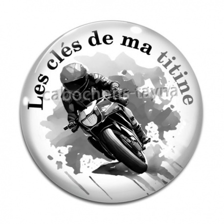 Cabochon Verre - les clés de ma titine