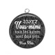 Pendentif Cabochon Argent - soyez vous même tout les autres sont déjà pris