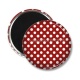 Magnet's - pois blanc sur fond rouge
