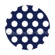 pois blanc sur fond bleu marine