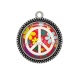 Pendentif Cabochon Argent - peace