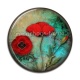 Cabochon Résine - coquelicot