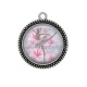 Pendentif Cabochon Argent - Danseuse