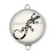 Connecteur Cabochon Argent - salamandre