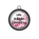 Pendentif Cabochon Argent - une maman formidable