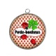 Pendentif Cabochon Argent - porte bonheur