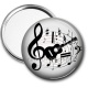 Miroir de poche - guitare note de musique
