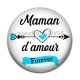 Cabochon Résine - maman d'amour forever