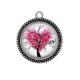 Pendentif Cabochon Argent - arbre de vie