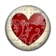 Cabochon Résine - coeur