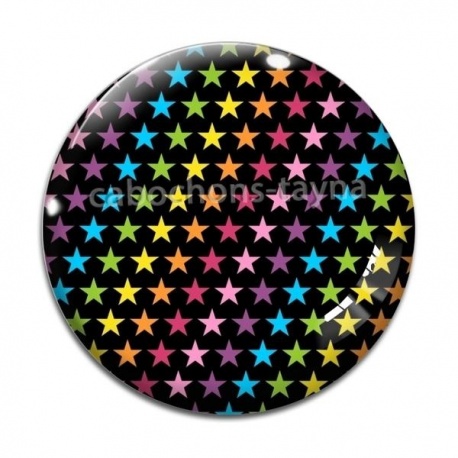 Cabochon Verre - étoile