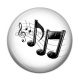 Cabochon Résine - note de musique