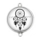 Connecteur Cabochon Argent - dreamcatcher