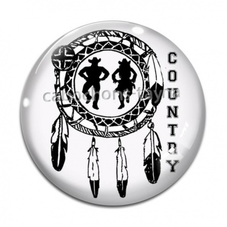 Cabochon Verre - country