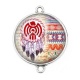 Connecteur Cabochon Argent - dreamcatcher