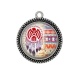 Pendentif Cabochon Argent - dreamcatcher
