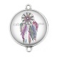 Connecteur Cabochon Argent - dreamcatcher